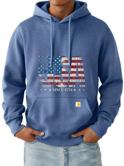 Men's New Retro Trend Casual Hooded Sweatshirt