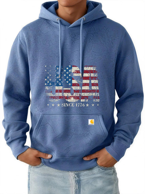 Men's New Retro Trend Casual Hooded Sweatshirt