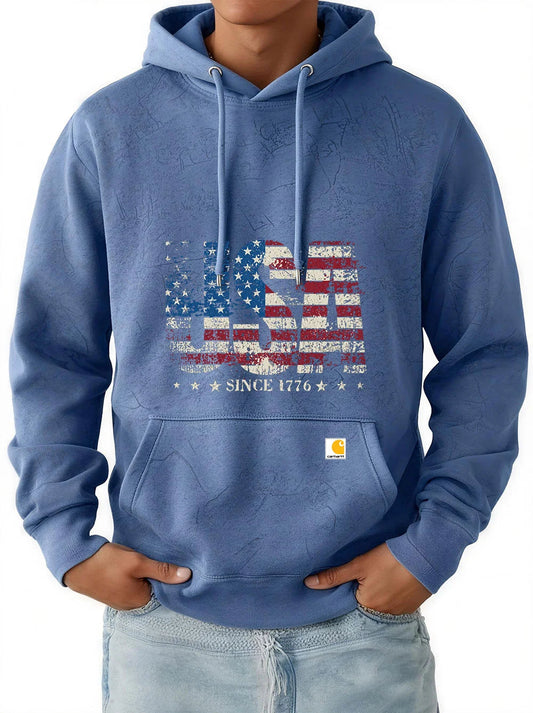 Men's New Retro Trend Casual Hooded Sweatshirt