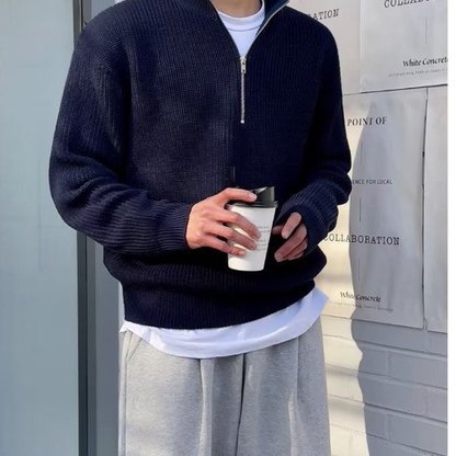 JEONJU Half Zip Sweater