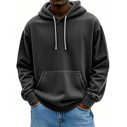 Fashionable Casual Loose Hooded Sweatshirt