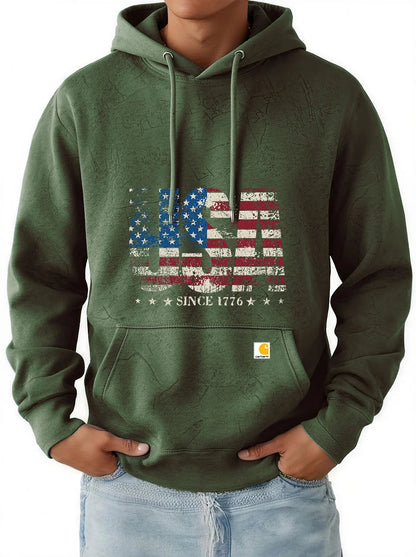 Men's New Retro Trend Casual Hooded Sweatshirt